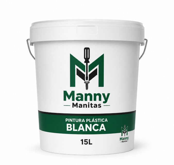 Pintura plástica blanca 15L
